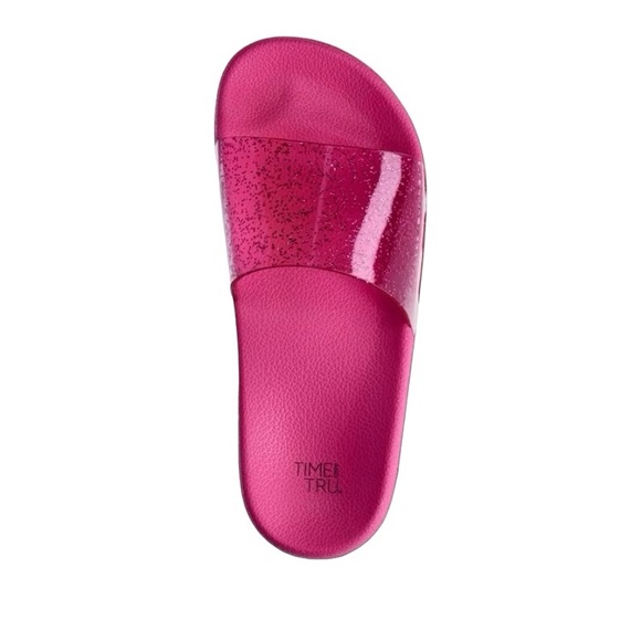 Time And Tru Glitter Slide Sandals - Picture 7 of 11